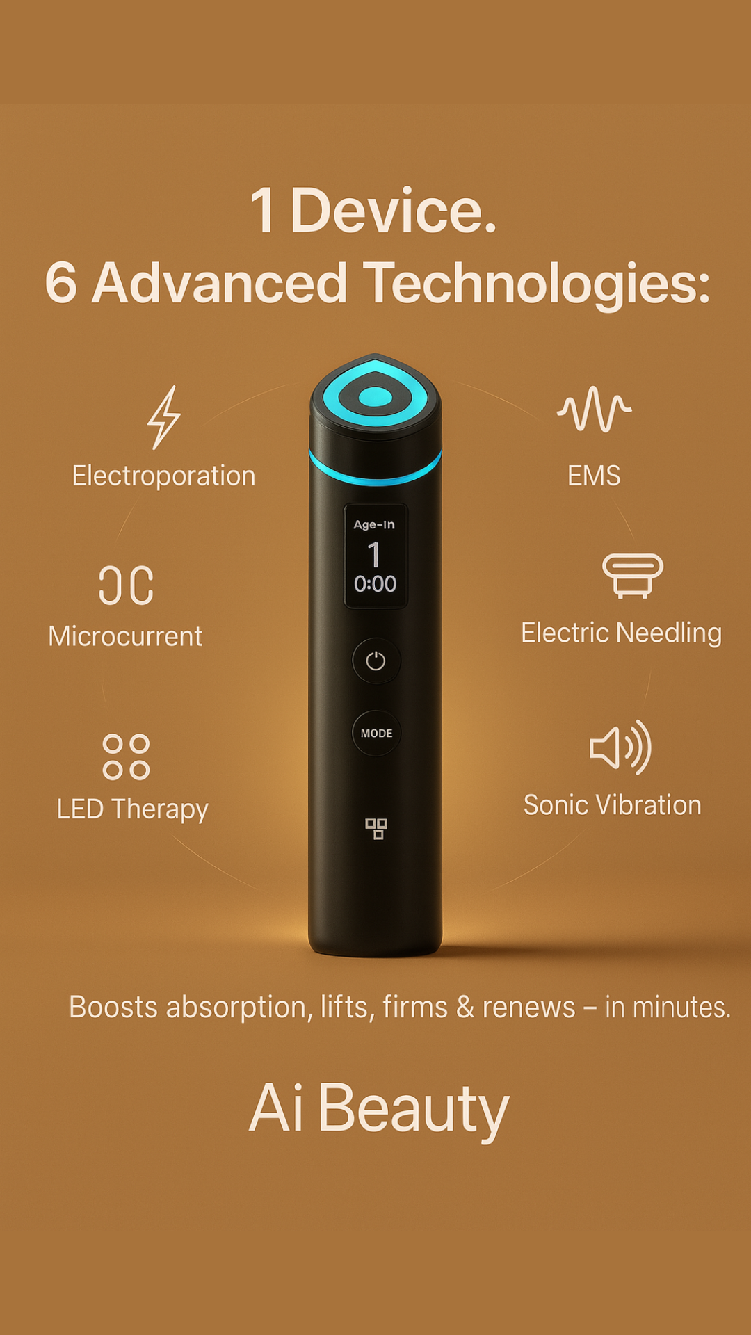 AGE-R Booster Pro – جهاز متعدد التقنيات لشد البشرة وتنقيتها