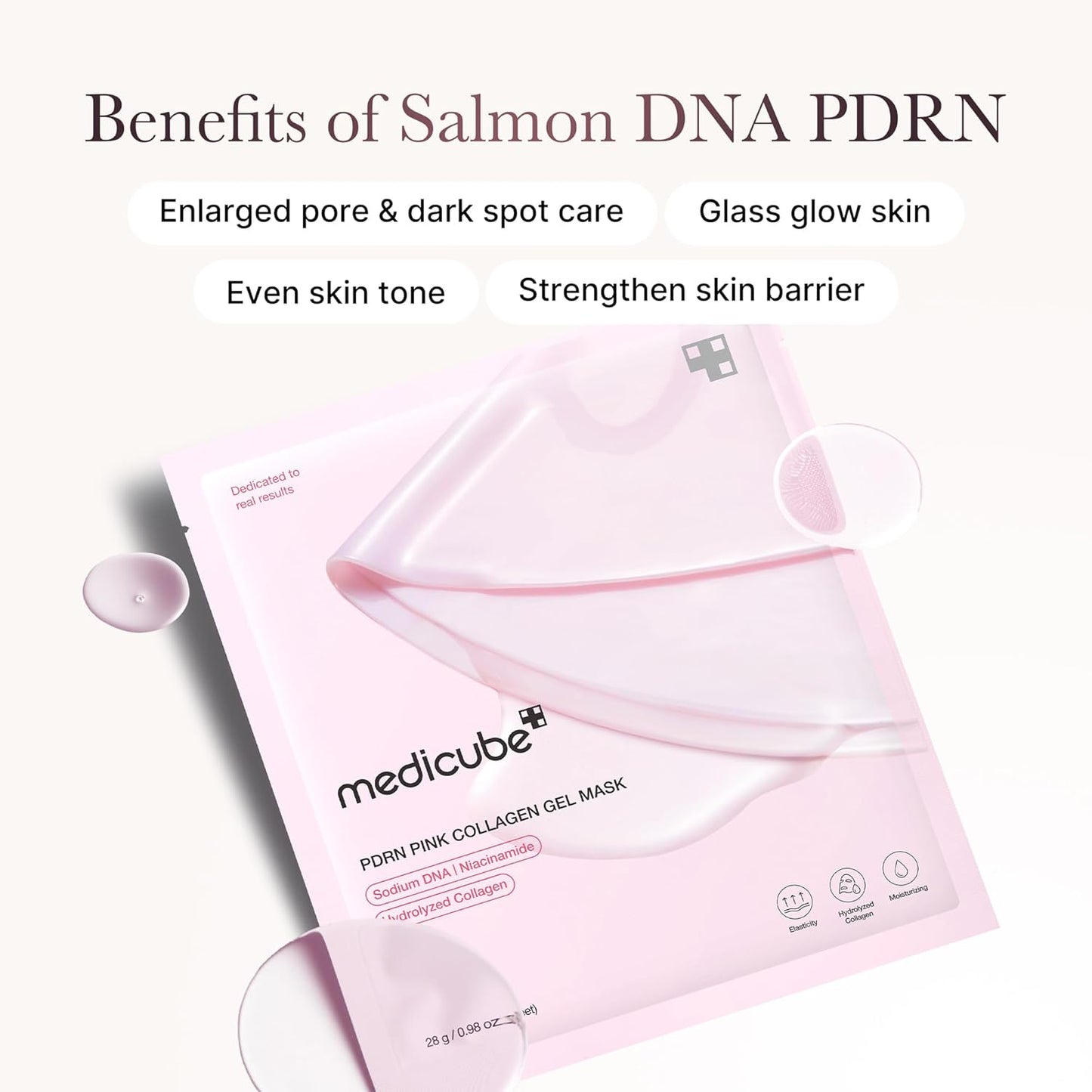 PDRN Pink Collagen Mask (5 Pcs) – ماسك الكولاجين الوردي عدد 5